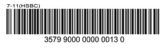 7-ELEVEN Barcode